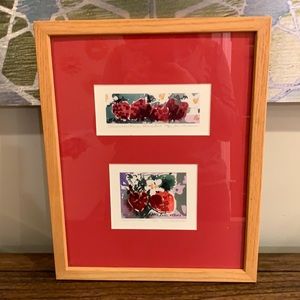 Strawberries limited edition signed prints Door County, WI artist Kari Anderson